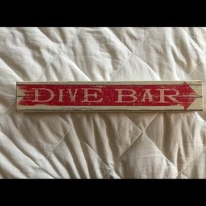 DIVE BAR Wooden Plaque / Sign